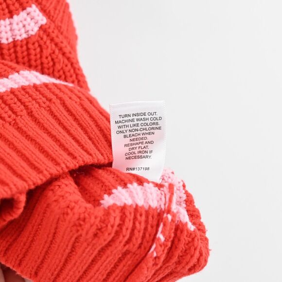 KERRI ROSENTHAL Sweater Vest Womens Siz M Red Pink Striped Heart Smiley Face NEW - Picture 6 of 11